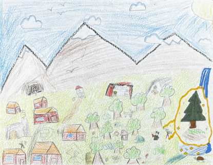 Imagen de Mateo y árbol mágico