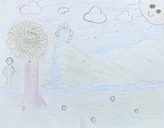 Imagen de Árbol, río, niño