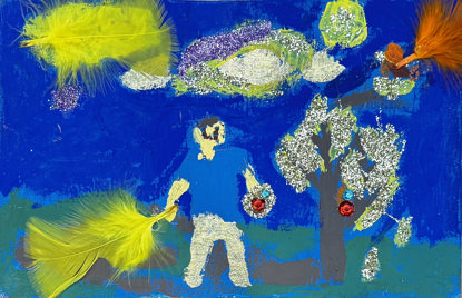 Imagen de Mateo y las hojas mágicas del árbol