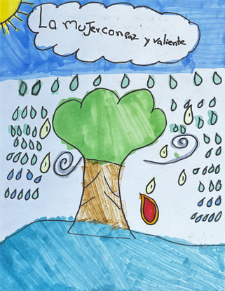 Picture of La mujer con paz y valiente